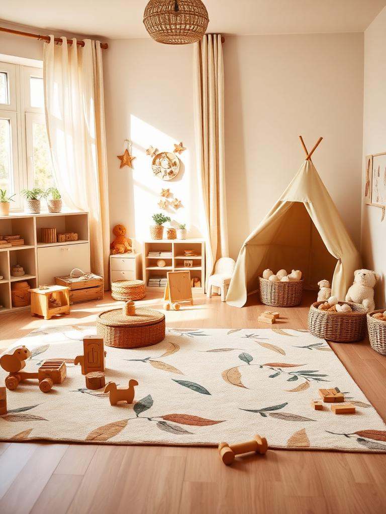 The Playroom styled with a Gatsby Baby rug