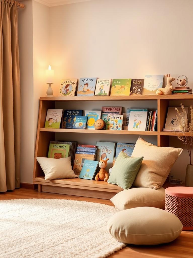 The Reading Corner styled with a Gatsby Baby rug